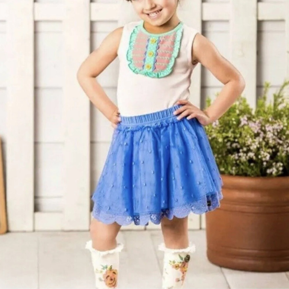 Matilda Jane Mother May I Skirt Blue Tulle Adventure Begins Girls